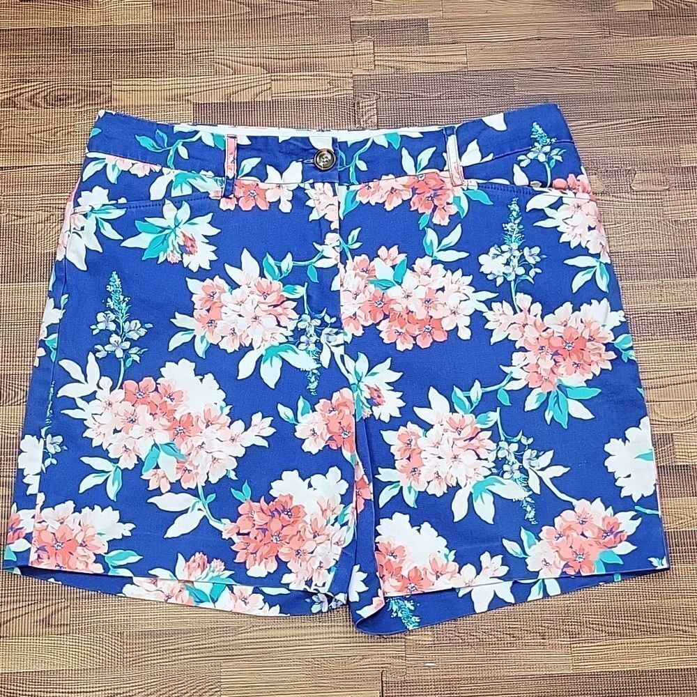 Lands End Mud Rise  Floral Shorts Size 10
